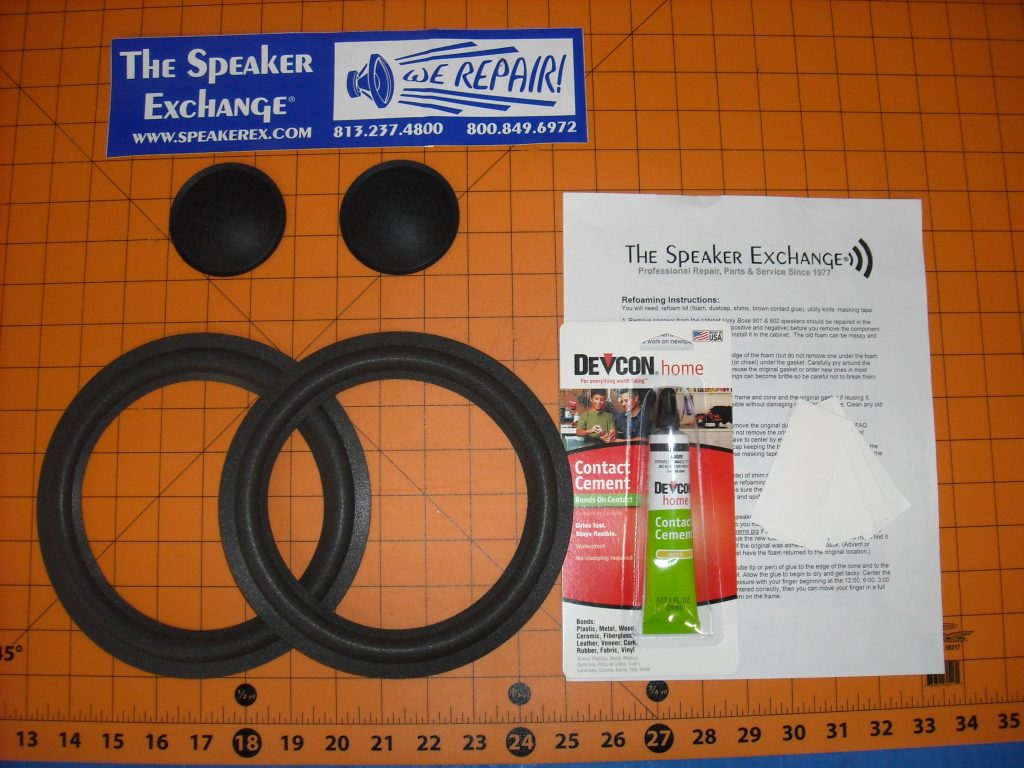 Infinity RS4000 Speaker Foam Surround Repair Kit RS-4000 Woofer Refoam Kit