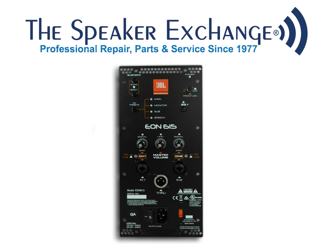 JBL EON615 Amplifier Part # 5043263 or 5123103-00 - Speaker Exchange