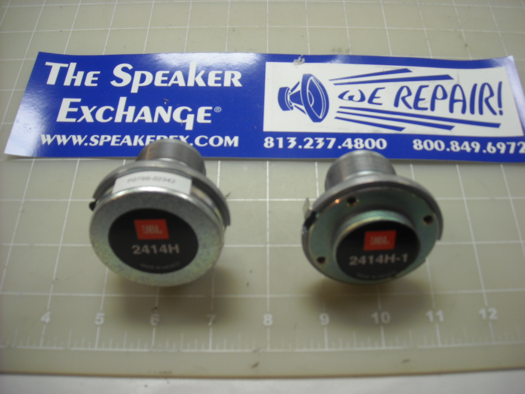 JBL 2414H vs 2414H-1 Drivers - The Speaker Exchange