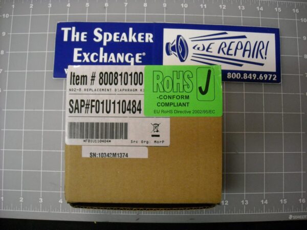 Original Factory Electro-Voice 800810100 Diaphragm F.01U