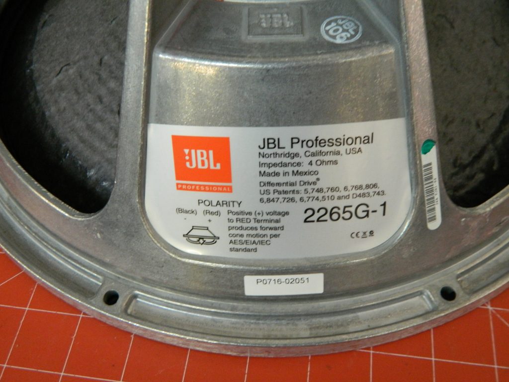 Loa Bass 40 Jbl 2265hpl Jbl 2265h JBL 338343-007X 2265G-1 15
