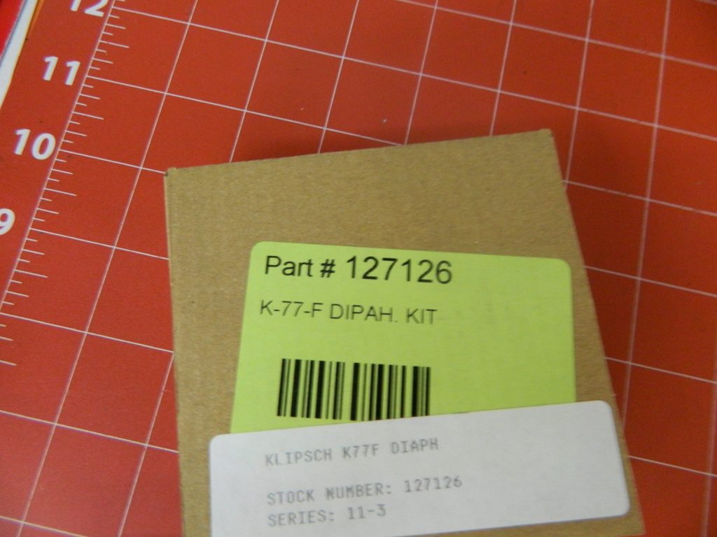 Diaphragm For Klipsch K-77 K77 K-77M K77M 824-0137 Horn