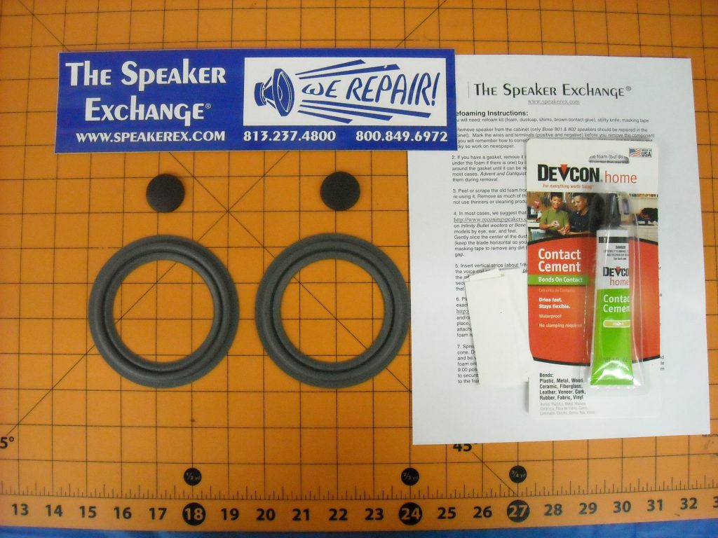 4.5" Bose "m" roll Refoam Kit - RFK4.5m