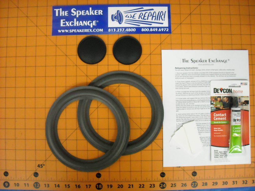 8" Refoam Kit Dynaudio - Poly FOAM - RFK8DYNA FOAM
