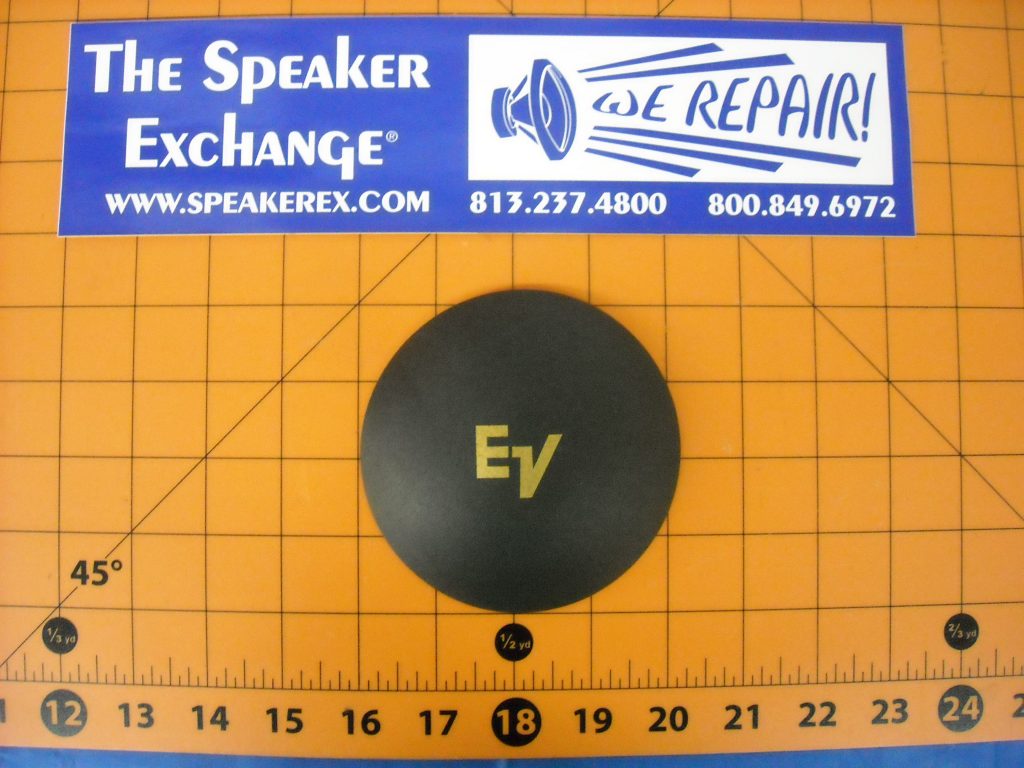 4.1" EV Electro Voice Paper Dustcap with Gold Logo